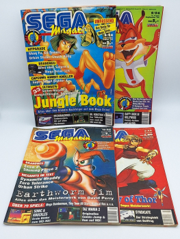 5x Sega Magazine Ausgabe 9,10,11,16 + Sega Pro Nr. 7